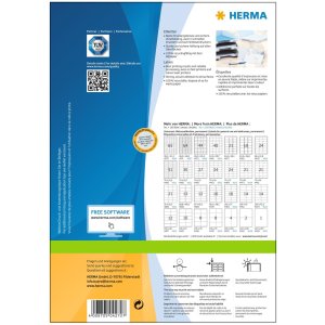 Etichette Premium A4, carta bianca 48,3x25,4 mm opaca 4400 pz.