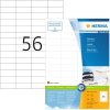 Etichette Premium A4, carta bianca 52,5x21,2 mm opaca 5600 pz.