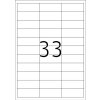 Etichette Premium A4, carta bianca 66x25,4 mm opaca 3300 pz.
