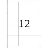 Etichette Premium A4, carta bianca 70x67,7 mm opaca 1200 pz.