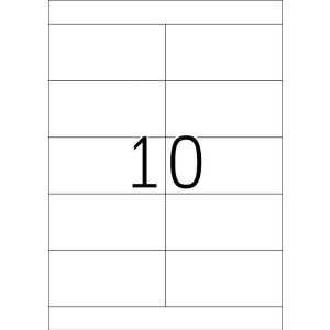Etichette Premium a4, bianco 105x50,8 mm carta opaca 1000 pz.