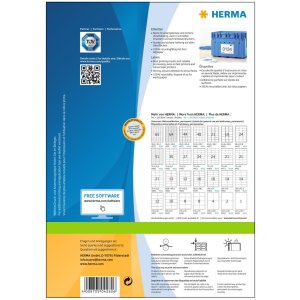 Etichette Premium A4, carta bianca 210x148 mm opaca 200 pz.