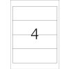 Etichette per cartelle A4 bianco 192x61 mm carta opaca 400 pz.