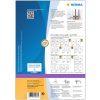 Etichette per cartelle A4 bianco 192x61 mm carta opaca 400 pz.