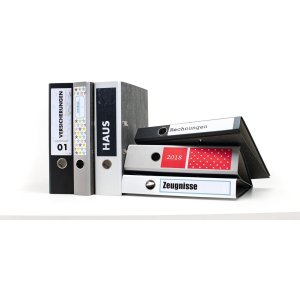 Etichette per cartelle A4 giallo 192x61 mm carta opaca 400 pz.