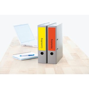 Etichette per cartelle A4 giallo 192x61 mm carta opaca 400 pz.