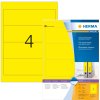 Etichette per cartelle A4 giallo 192x61 mm carta opaca 400 pz.