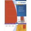 Etichette per cartelle A4 rosso 192x61 mm carta opaca 400 pz.