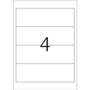 Etichette per cartelle A4 blu 192x61 mm carta opaca 400 pz.