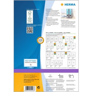 Etichette per cartelle A4 blu 192x61 mm carta opaca 400 pz.
