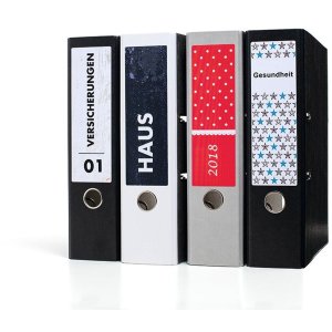 Etichette per cartelle A4 blu 192x61 mm carta opaca 400 pz.