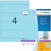 Etichette per cartelle A4 blu 192x61 mm carta opaca 400 pz.