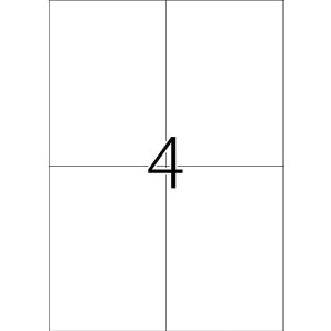 Etichette A4 verde 105x148 mm carta opaca 400 pz.