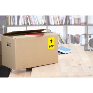 Etichette A4 giallo 210x297 mm carta opaca 100 pz.