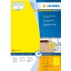 Etichette A4 giallo 210x297 mm carta opaca 100 pz.