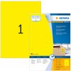 Etichette A4 giallo 210x297 mm carta opaca 100 pz.