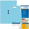 Etichette A4 blu 210x297 mm carta opaca 100 pz.