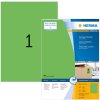 Etichette A4 verde 210x297 mm carta opaca 100 pz.