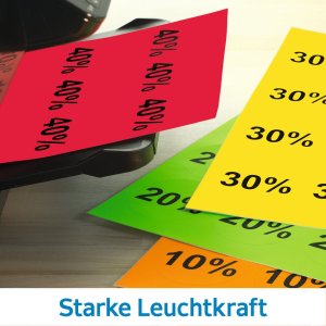 Etichette A4 giallo 70x37 mm carta opaca 2400 pz.
