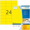 Etichette A4 giallo 70x37 mm carta opaca 2400 pz.