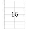 Etichette Premium A4, carta bianca 105x35 mm opaca 1600 pz.