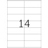 Etichette Premium A4, carta bianca 105x42 mm opaca 1400 pz.