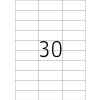 Etichette Premium A4, carta bianca 70x29,7 mm opaca 3000 pz.