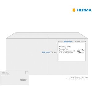 Etichette Premium A4, carta bianca 200x297 mm opaca 100 pz.