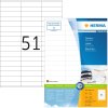 Etichette Premium A4, carta bianca 70x16,9 mm opaca 5100 pz.