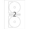 Etichette CD Maxi A4 bianco Ø 116 mm carta opaca 200 pezzi