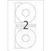 Etichette per CD A4 bianche Ø 116 mm carta opaca 200 pezzi