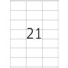 Etichette Premium A4, carta bianca 70x41 mm opaca 2100 pz.