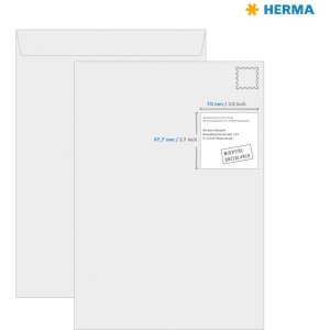 Etichette Premium A4, carta bianca 70x67,7 mm opaca 2400 pz.