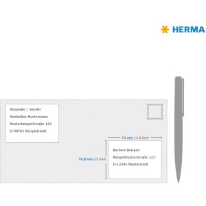 Etichette Premium A4, carta bianca 70x50,8 mm opaca 3000 pz.