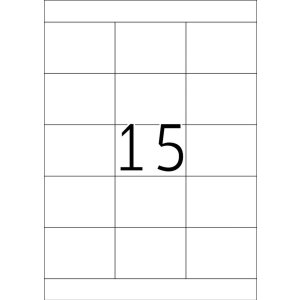 Etichette Premium A4, carta bianca 70x50,8 mm opaca 3000 pz.