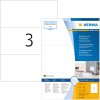 Etichette A4 bianche 210x99 mm carta perforata opaca 300 pz.