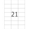 Etichette Premium A4, carta bianca 70x42,3 mm opaca 2100 pz.