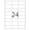 Etichette Premium A4, carta bianca 66x33,8 mm opaca 2400 pz.