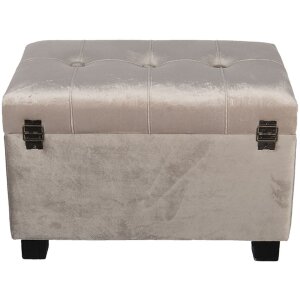 Sgabello-cassa 50x34x33 cm beige - 64061SBE