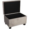 Sgabello-cassa 50x34x33 cm beige - 64061SBE
