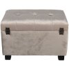 Sgabello-cassa 50x34x33 cm beige - 64061SBE