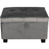 Sgabello 50x34x33 cm grigio scuro - 64061SDG