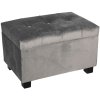 Sgabello 50x34x33 cm grigio scuro - 64061SDG