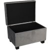 Sgabello 50x34x33 cm grigio scuro - 64061SDG