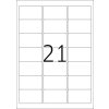 Etichette indirizzo Premium A4, carta bianca 63,5x38,1 mm opaca 2100 pz.
