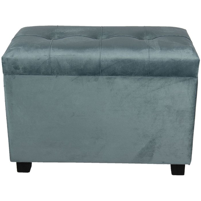 Sgabello-cassa 60x36x43 cm turchese - 64061LT