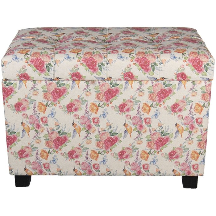 Sgabello-cassapanca 60x36x43 cm multicolore - 64061LM