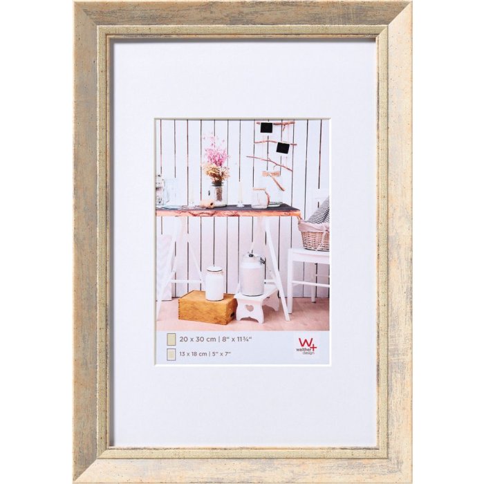 Walther Cornice Chalet natura 40x50 cm con passepartout 30x40 cm