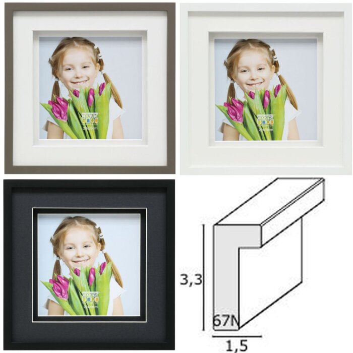 Deknudt S67NK Telaio in legno 3D Doppio Passepartout