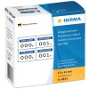 Numeri di sistema autoadesivi a 2 pieghe 15x22 mm impronta blu scuro
